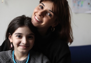 Salome Arshba and her daughter Tina Mikiashvili
