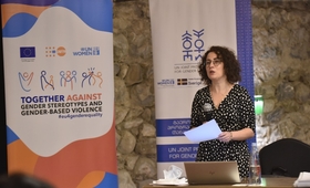 UNFPA programme officer Mariam Bandzeladze