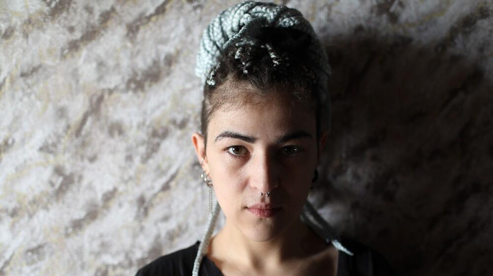 Mariam Devidze, 28, an artist by profession