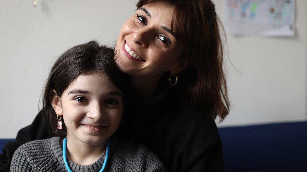 Salome Arshba and her daughter Tina Mikiashvili