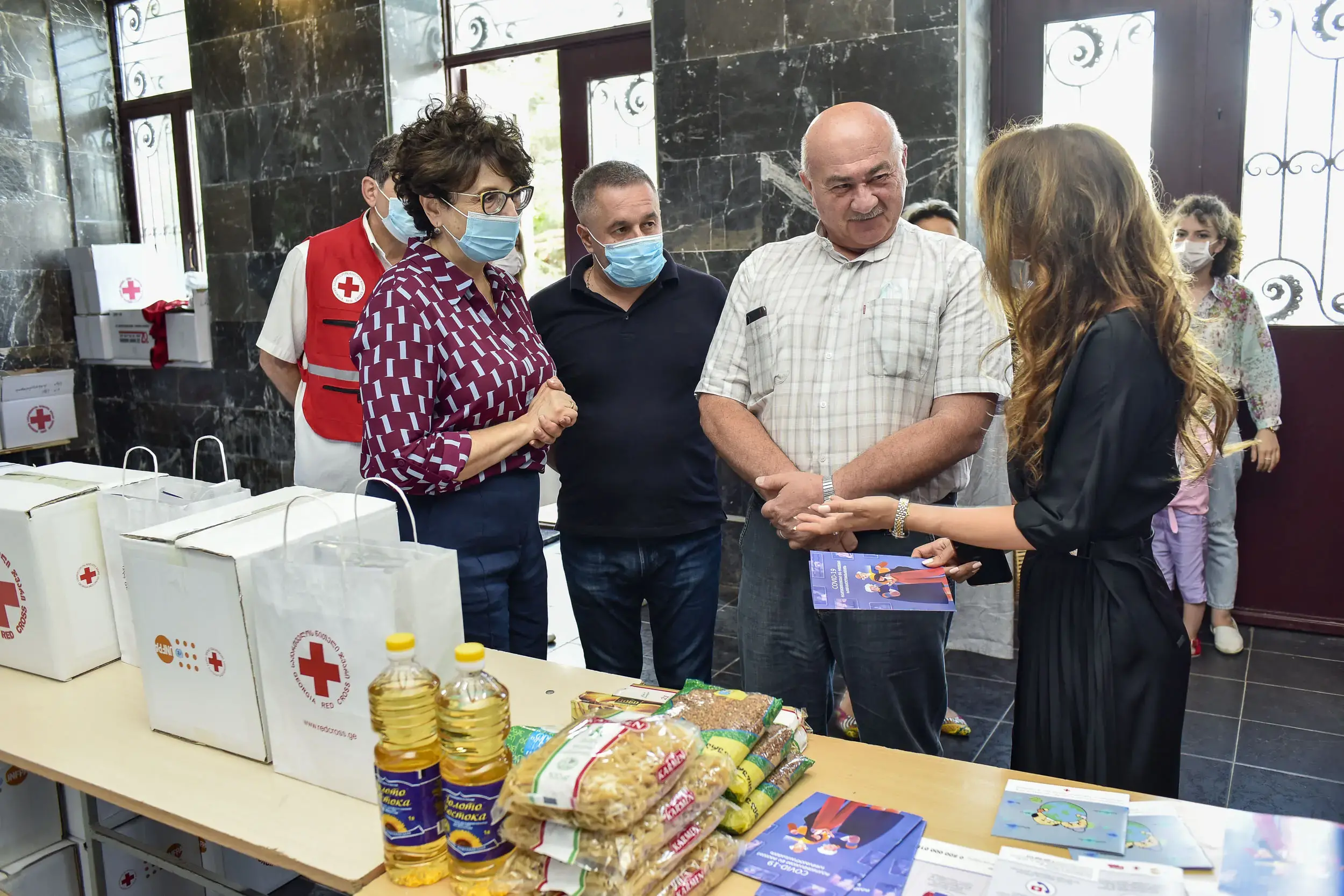 Ms. Natia Loladze, President of Georgia Red Cross Society and Ms. Lela Bakradze, Head of United Nations Population Fund Georgia Office visited Kaspi