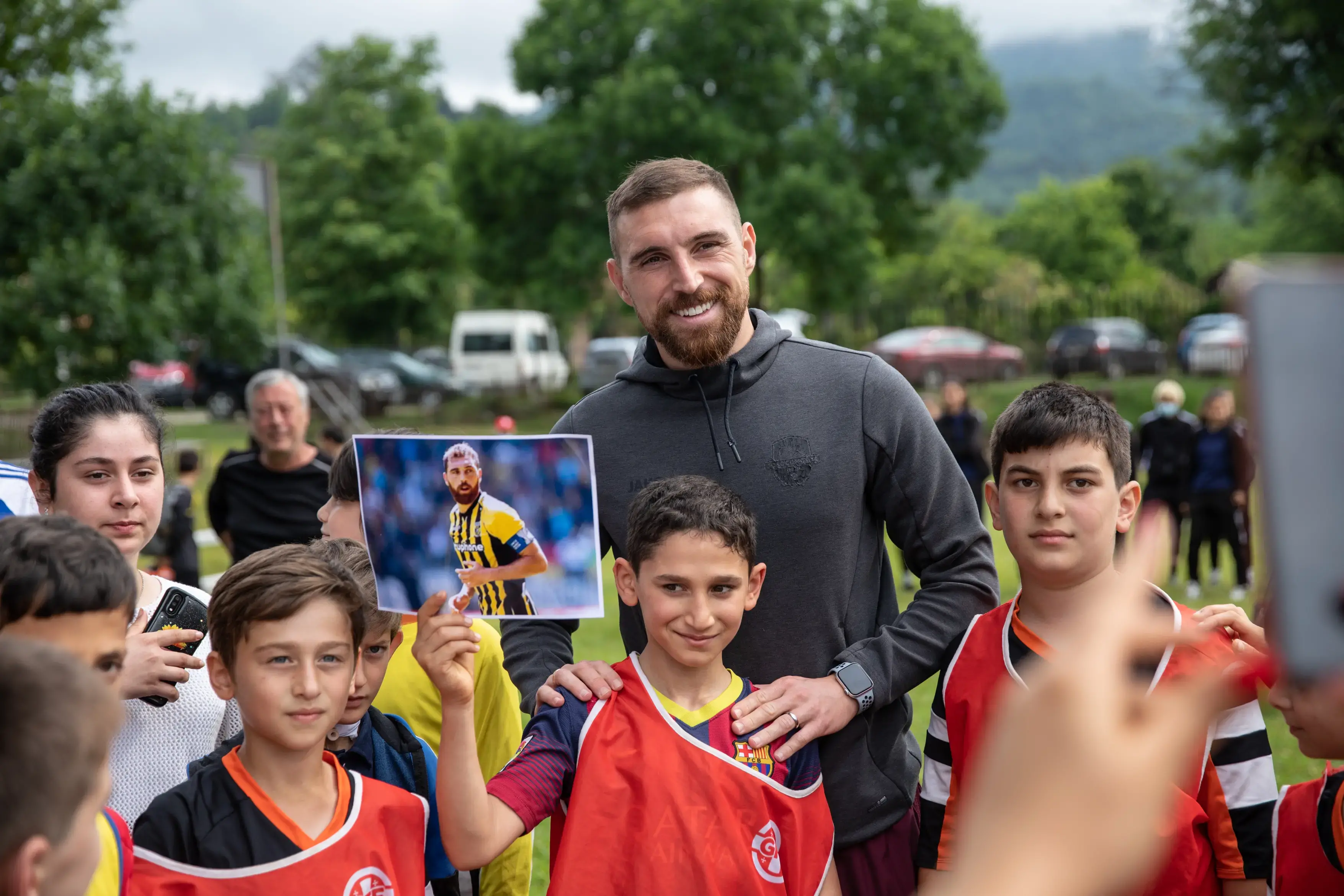 Guram Kashia meets with adolescents in Samegrelo within the framework of the "MenCare" campaign