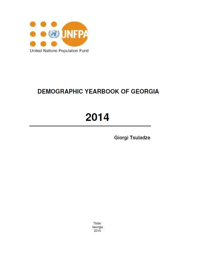 Demographic Yearbook of Georgia 2014