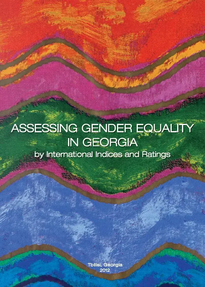 Assessing Gender Equality in Georgia by International Indices and Ratings