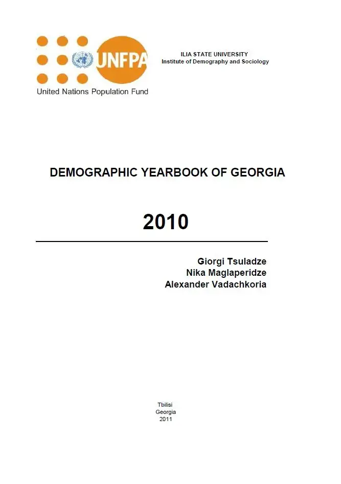 Demographic Yearbook of Georgia