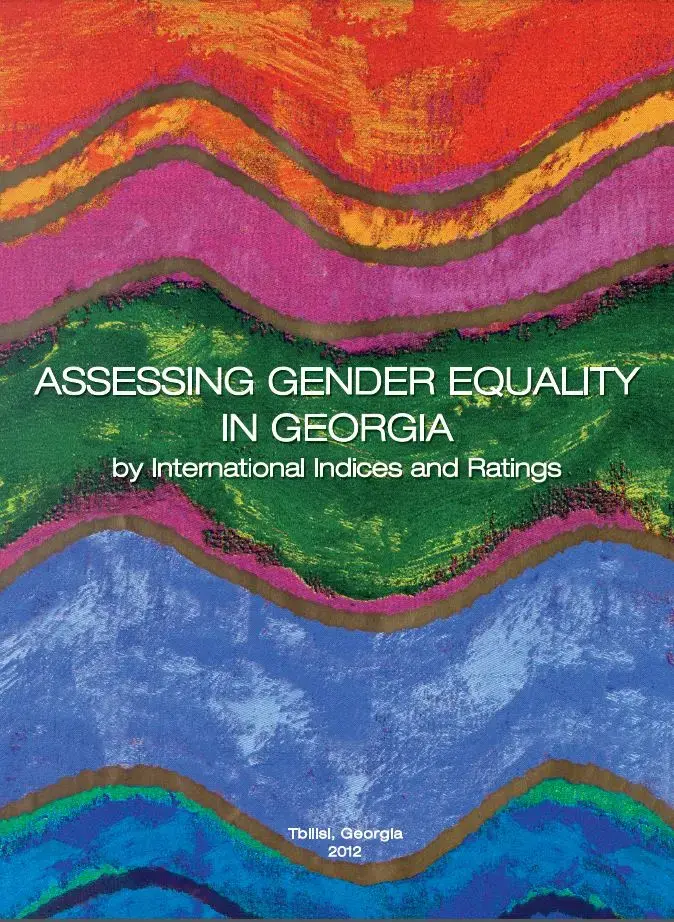 Assessing Gender Equality in Georgia by International Indices and Ratings