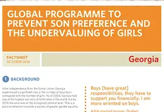 Global Programme to Prevent Son Preference and the Undervaluing of Girls